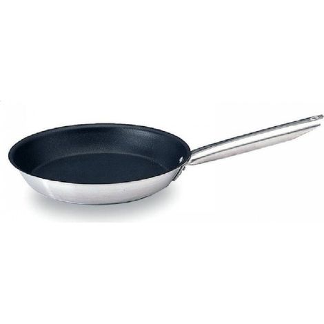 Poêle inox à induction (Ø)240 mm, anti-adhésive