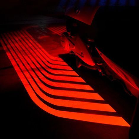 DBBEGK jeu de feux d'ambiance LED pour moto, feux de courtoisie pour voiture, feux arrière décoratifs, feux d'ambiance, feux d'éclairage pour véhicule à moteur (rouge)