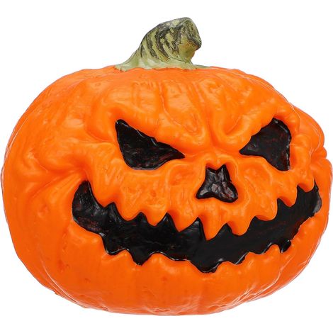 Lanterne Citrouille D'halloween à Led, Décoration Extérieure en Plastique, Fonctionnant avec Piles, Émet une Lumière Chaude Douce (1/5)