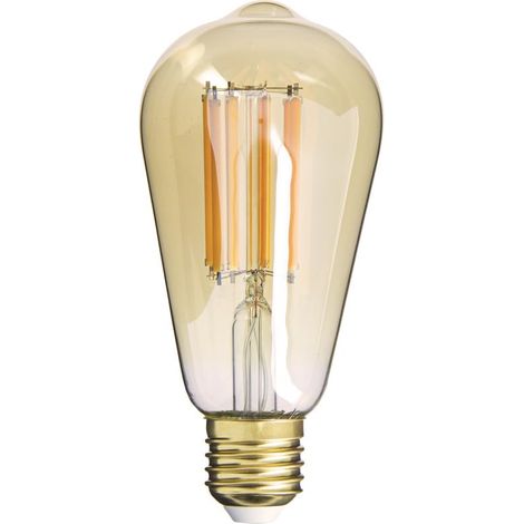 Ampoule Filament LED Déco Verre Opaque ST64 E27, 15W (équivalence 100W), 1521 Lumens, Blanc Chaud, Économie d'Énergie, Idéale pour Éclairage Intérieur et Ambiance Cozy. (1/5)