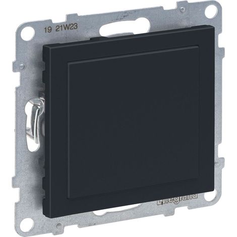 Abdeckplatte Legrand seano lackiert 6x11 cm Anthrazit (1/3)