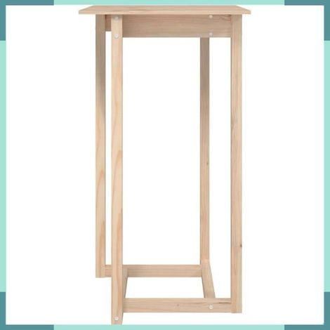 Table de bar - 822177 - Bois de pin massif - 60 x 60 cm - Hauteur 110 cm (1/5)