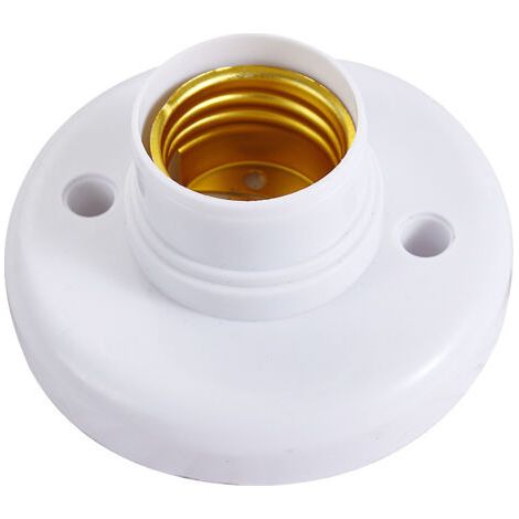 Lot de 4 douilles E27 en plastique blanc – Tension 250V, courant 6A, température 300°C – Compatibles ampoules traditionnelles et LFC (1/5)