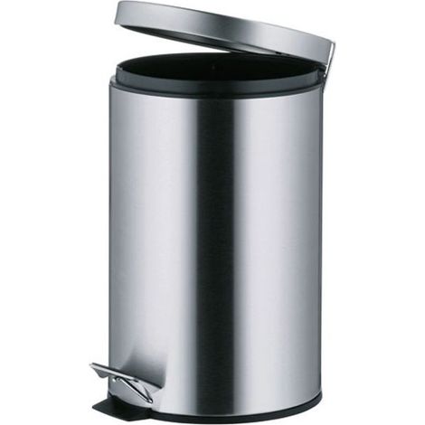 Pattumiera a pedale in acciaio inox opaco da 12 litri - 10927 - Kela Line