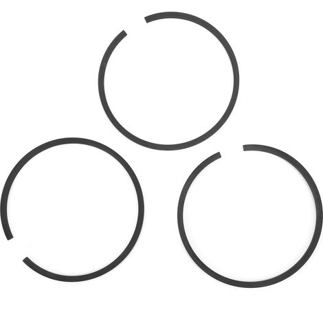 Lot de 3 segments de piston de 51 mm pour moteur 1,1/1,5 kW et pompe de compresseur d'air 0,12/0,17.