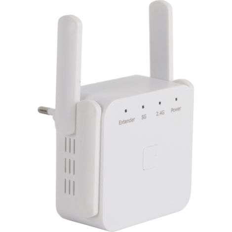 Répéteur Wi-Fi 5G, débit de transmission de 1200 Mbps, amplificateur de signal Wi-Fi, répéteur Wi-Fi longue portée, 100-240 V (1/5)