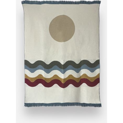 couverture en coton surfeur sable de la Baltique (1/4)