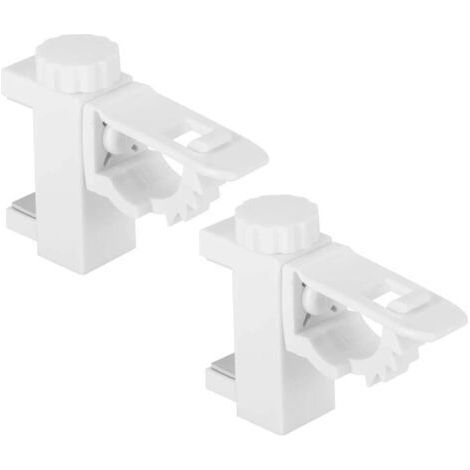2 Pcs No-Drill Curtain Door Bracket Curtain Rod Door Holder Crossbar Adjustable Curtain Rod for Home or Bathroom Wardrobe (1/5)