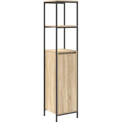 Maison Exclusive - Badschrank mit Regalen Sonoma-Eiche 36x35x165