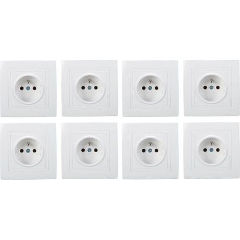8-teiliges französisches Standard-Steckdosenset (16 A, 220 V) für Zuhause, Büro und Hotel (1/5)