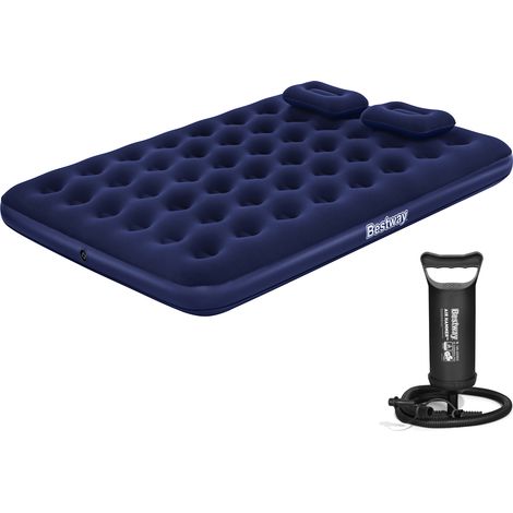 Bestway Luftbett 203 x 152 x 22 cm Queen-Size inkl. Air Hammer Handpumpe (1/5)