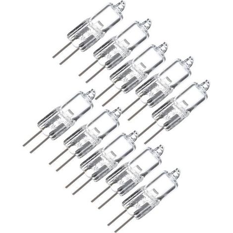 10X G4 halogene ampoules bulb lampe Blanc Chaud 20W 12v (1/2)