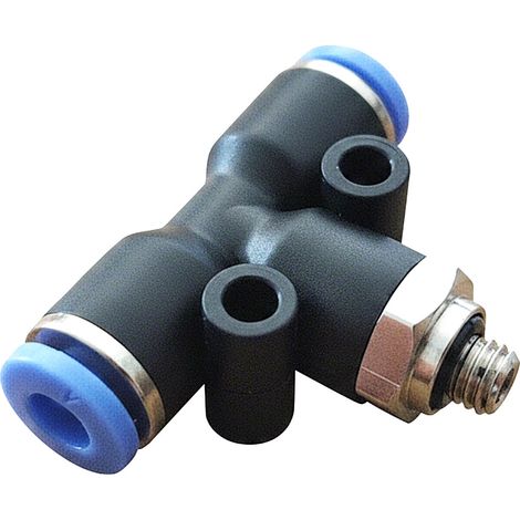 TRU COMPONENTS Raccord en T TC-13863044 PB4-M5 Ø de tuyau: 4 mm 1 pc(s)