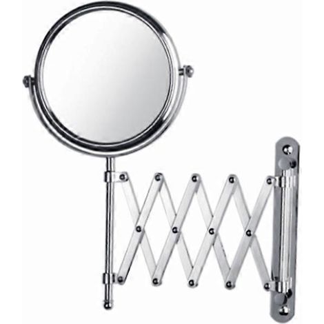 Miroir de salle de bain mural, rotation à 360°, double rotation et extensible, convient aux salles de bain et aux hôtels. (1/4)