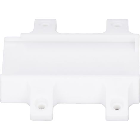 Support mural pour adaptateur Ethernet, structure robuste en ABS blanc, fixation sécurisée. (1/5)