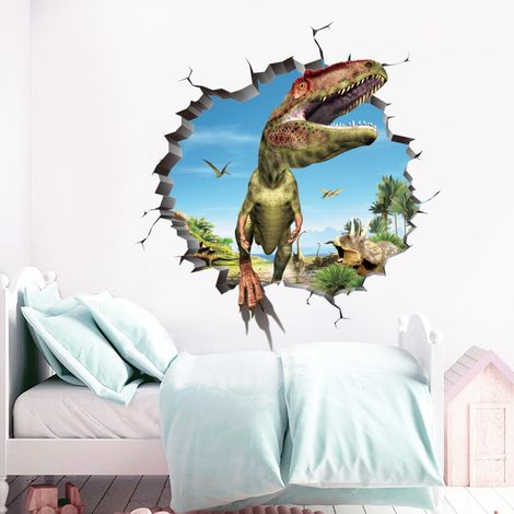 (50 x 50 cm) 1 autocollant mural 3D, auto-adhésif et imperméable