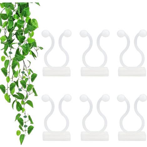 Lot de 100 crochets adhésifs invisibles pour fixation de plantes et vignes murales (1/5)