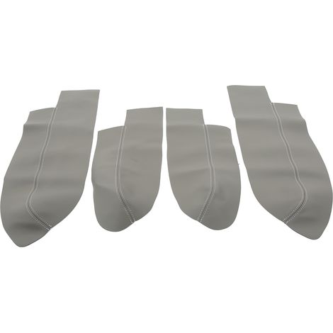 Set de 4 accoudoirs de portière avant et arrière en microfibre cuir gris, remplacement auto pour CRV 2007-2011, garniture intérieure de protection. (1/5)