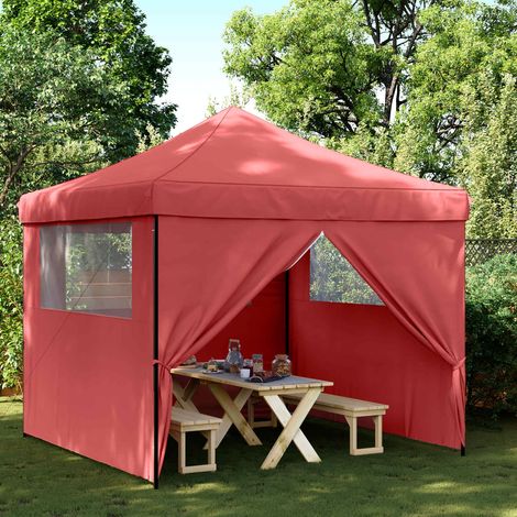 Party-Zelt Bordeauxrot 292 x 292 x 315 cm Oxford-Stoff (1/5)
