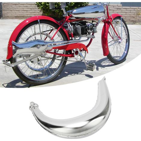 Das 40 mm bananenförmige Auspuffrohr eignet sich für Motorräder oder Elektrofahrräder mit 49-80 cm³ Zweitaktmotoren. (1/5)