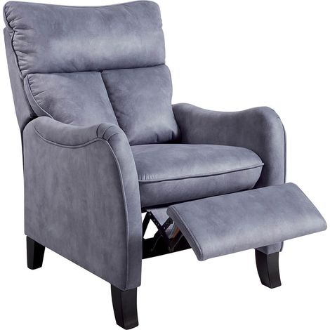 OVIEDO - Fauteuil Relax Manuel Bleu (1/4)