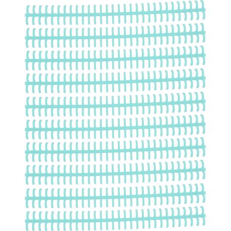10 Peignes de Reliure en Plastique PP Résistant, 30 Anneaux 10mm, Couleur Bleu Clair - Pour Relier des Documents Modifiables, Fournitures de Bureau et Scolaires (1/5)