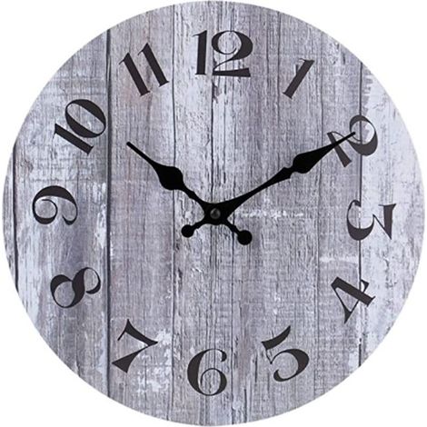 Horloge murale simple silencieuse quartz 10 pouces, décoration maison (1/2)
