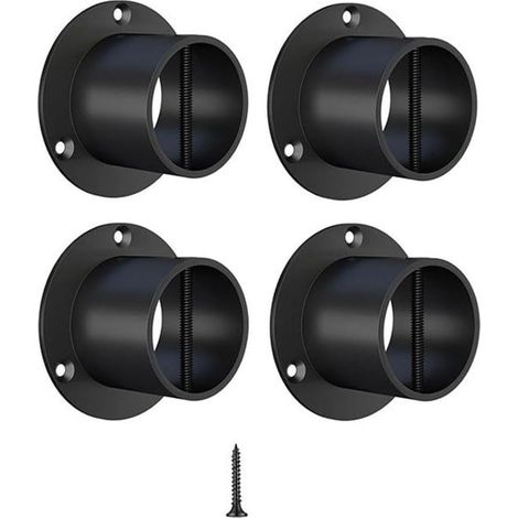 Lot de 4 serre-câbles en acier inoxydable 304 - Noir - Pour voiles d'ombrage et voiliers - Résistant aux intempéries - Jusqu'à 50 mm de diamètre - Accessoires de bateau (1/5)