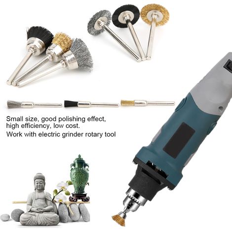 Kit de 18 brosses à coupelle en fil d'aluminium pour meuleuse électrique et outil rotatif polissage (1/5)