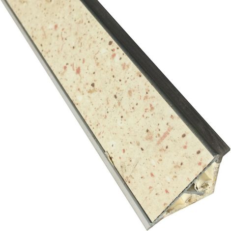 Alzatina in alluminio per top cucina cm 100-200 vari colori - alzatine per tops lunghezza totale: cm 100 colore: granelli di sabbia