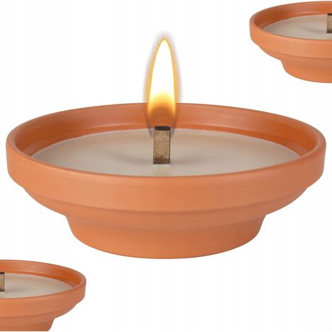 BISPOL - Candela aperta in ceramica C004 - 1 pz.