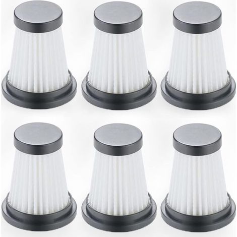 Paquet de 6 filtres de remplacement pour aspirateur sans fil Moosoo K12 K12 PRO K13, accessoires de filtre pour aspirateur à main, accessoires de filtre pour aspirateur à main (1/5)