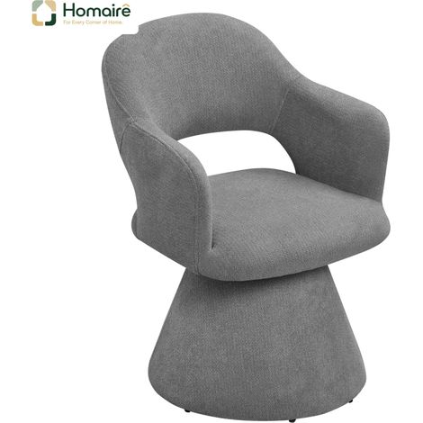 Grauer Metallsessel mit Armlehnen 60,5 x 43 x 80,5 cm HOMAIRE (1/5)