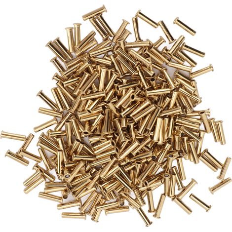Rivet creux avec capuchon traversant pour tuyau monobloc, rivet traversant, bague de ventilation pour raccord en cuivre, rivet creux, 500 pièces/paquet, 2,5 x 11 x 3,8 mm (1/5)