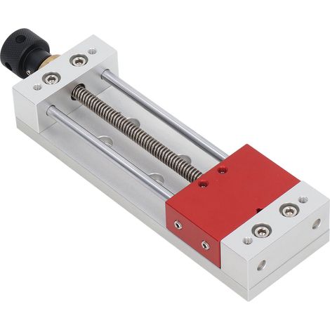 Schraubstock für Säulenbohrmaschinen, Öffnung 0-100 mm, Aluminiumlegierung, präzises Spannen für Werkstatt und Heimwerker. (1/5)