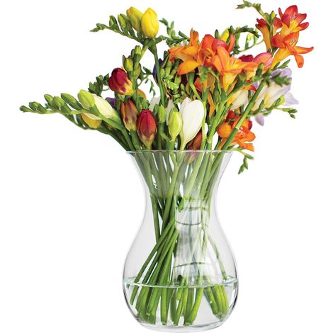 Dekorative Glasvase „Mohnblume“, 14 cm hoch, 1229 ml, für Schlafzimmer oder als Tischdekoration