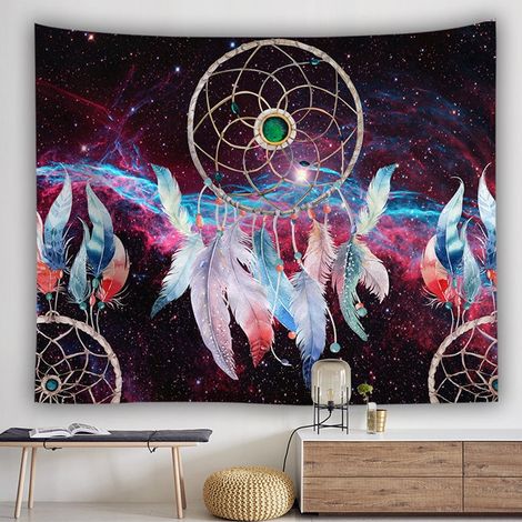Tapestry Murale Carte Du Monde - 100 x 150 cm - Décoration Murale Dormitory Yoga Plage - 1 Pièce (1/3)