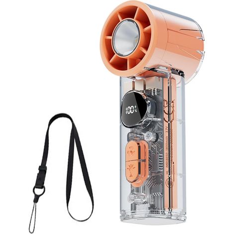 Ventilateur à piles - 1 100 niveaux Alimenté par USB Rechargeable (1/5)