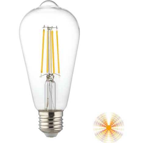 LAMPADINA FILAMENTO LED E27 8W 3000K 1100LM
