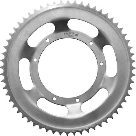 corona dentada 60 dientes paso 415 Ø110mm para ciclomotor mbk 88 (1/4)