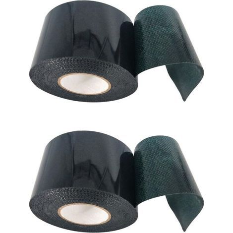 Lot de 2 rubans adhésifs double face pour gazon artificiel, 50 mm x 5 m, ruban adhésif pour gazon artificiel, ruban adhésif vert pour gazon artificiel, ruban adhésif pour pelouse, ext (1/4)