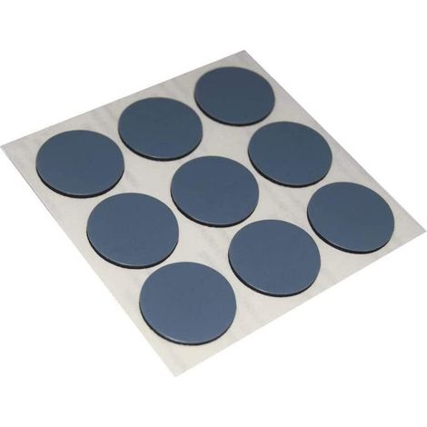 MASIDEF-IDEARE- SCIVOLI PTFE TONDI FUSTELLATI ADESIVI 22MM 12 PZ.