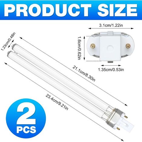 G23 UV Pond Lamp, 11W UV Lamp for Pond G23, G23 UVC Lamps, UV Bulb for Outdoor Ponds, Bacteria, Algae for Aquariums, Ponds (1/3)
