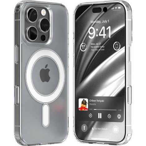 Mercury MagSafe Jelhard Hülle für iPhone 16 Pro (6,3 Zoll) transparent