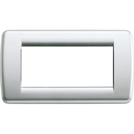VIMAR - 16754.21 Placca Rondo 4M argento metall.