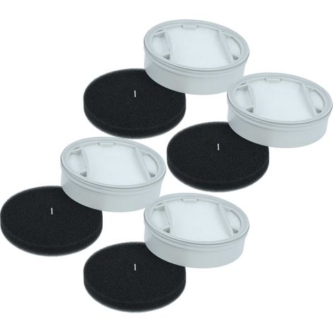 vhbw 4x filtro sostituisce Philips XV1651/01  per aspirapolvere a mano - unità filtrante (1/4)