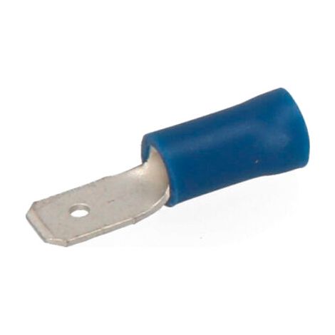 Borne Faston Pré-isolée Mâle 4,8mm (Sachet 100 Unités)