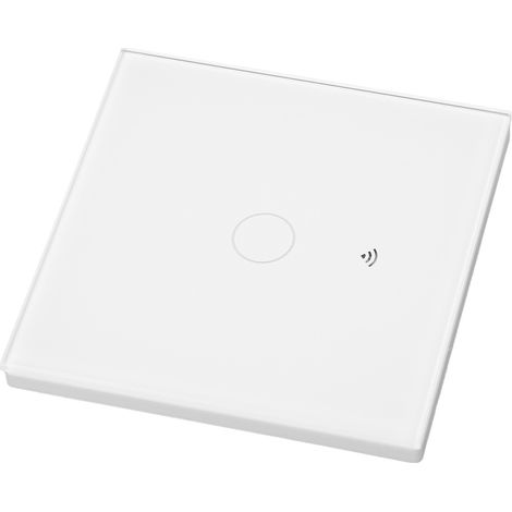 Intelligenter WLAN-Wandschalter, wasserdichtes Glas-Touchpanel, Sprachsteuerung, 10-A-Wechselstrom-Dimmschalter (80–260 V), kompatibel mit Alexa und Google Home (1/5)