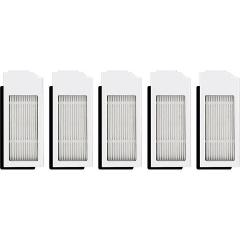 (5 Stück) N20 Plus Weiß HEPA Filter Kompatibel mit ECOVACS DEEBOT N20 Plus/ N20 Pro Plus/ X1 Omni/X1 Omni/T10 Plus/T10 Turbo/T10 Omni, Roboter Staubsauger Filter Kit