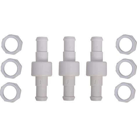 Juego de 3 conectores de manguera giratorios con 6 boquillas D15 D20 compatibles con el robot limpiafondos Zodiac Polaris 180 280 380 (1/5)